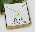 Bereavement Gift, Pet Sympathy Gift, Memorial Gift, Grief Gift, Remembrance Gift, Miscarriage Necklace, Disc Necklace, Condolence Gift, Send