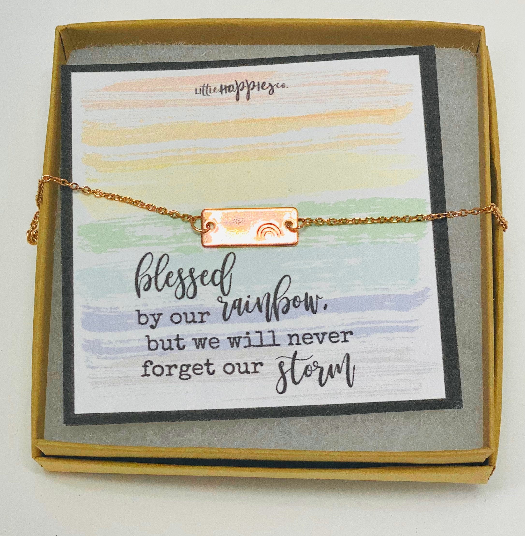 Rainbow baby necklace, rainbow babies, rainbow baby , baby after miscarriage, motherhood necklace, miscarriage gift, gift for rainbow baby