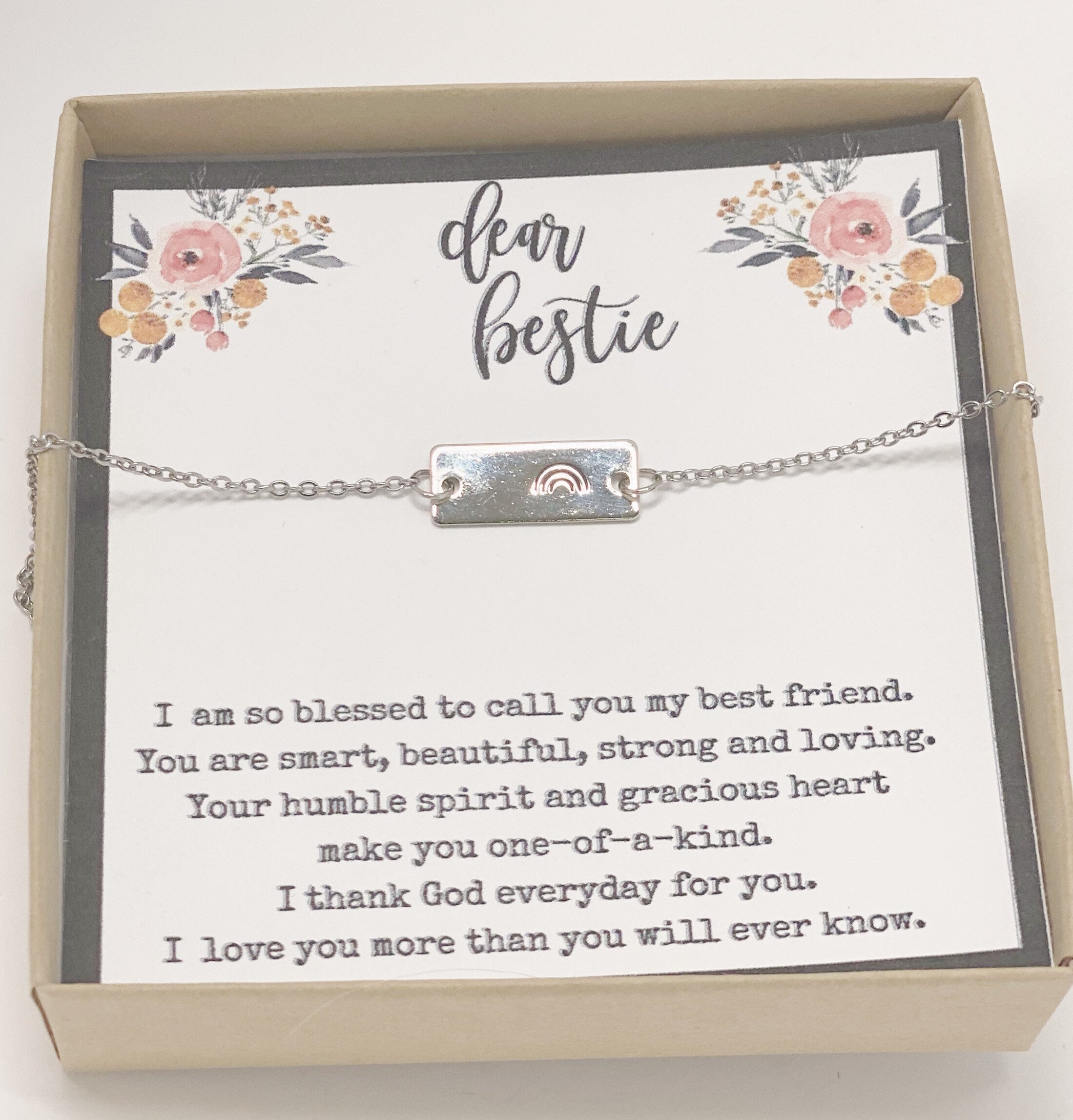 Gift for friends, friendship gift, friendship necklace, best friend gift, bestfriend necklace, bestfriend, rainbow necklace