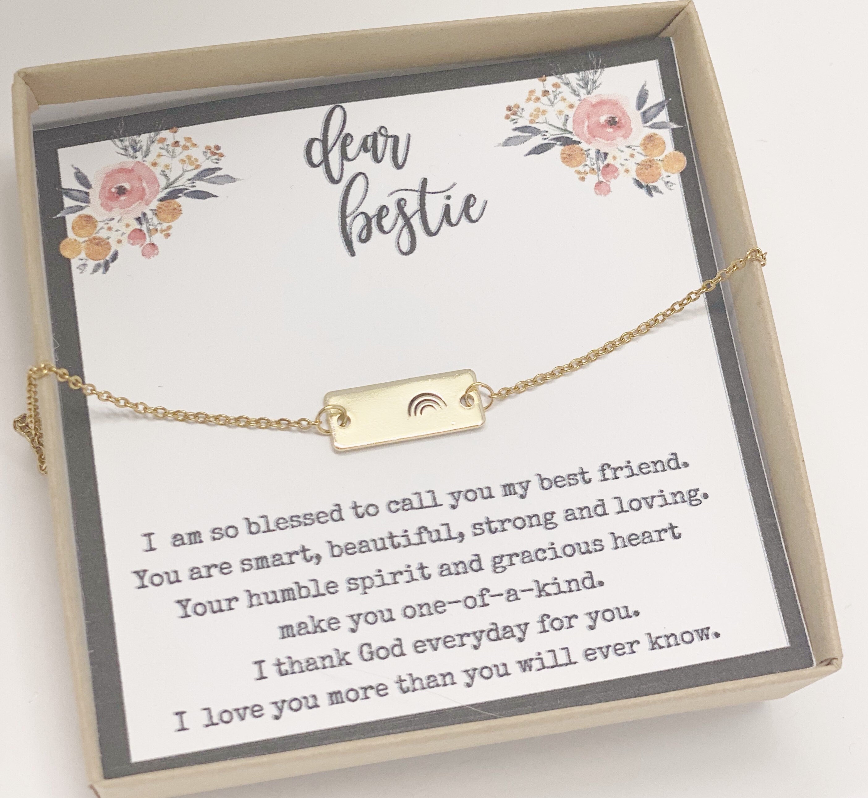 Gift for friends, friendship gift, friendship necklace, best friend gift, bestfriend necklace, bestfriend, rainbow necklace