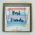 Best friend gifts, friendship gift, star necklace, two necklaces, best friend birthday gift, personalized gift, initial necklace, necklace