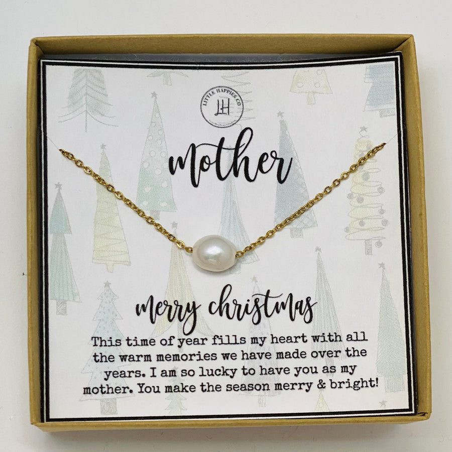 To My Daughter Delicate Heart from Mom, Christmas Necklace for