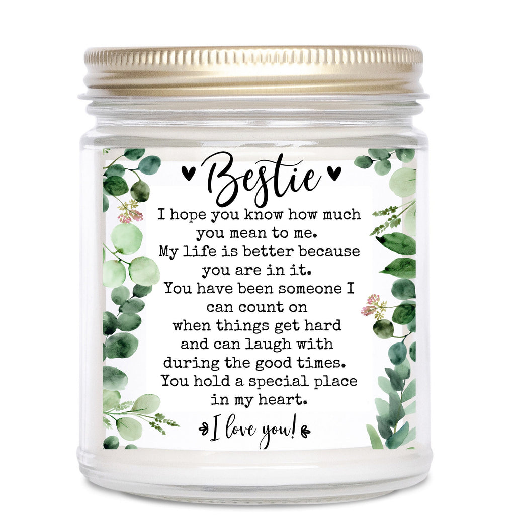 Gift for best friend, Best friend gift, Personalized candle, Personalized gifts, Birthday gift, Soy candle, Custom candle, small gift