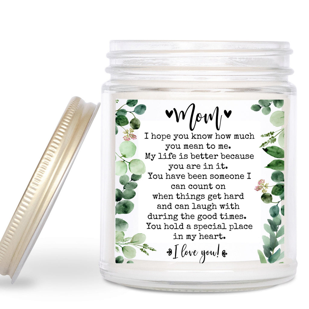 Gift for mom, Candle gift, Personalized candle, Soy candle, Handmade candle, Personalized gifts, small gift, Christmas gift for Mom, mom