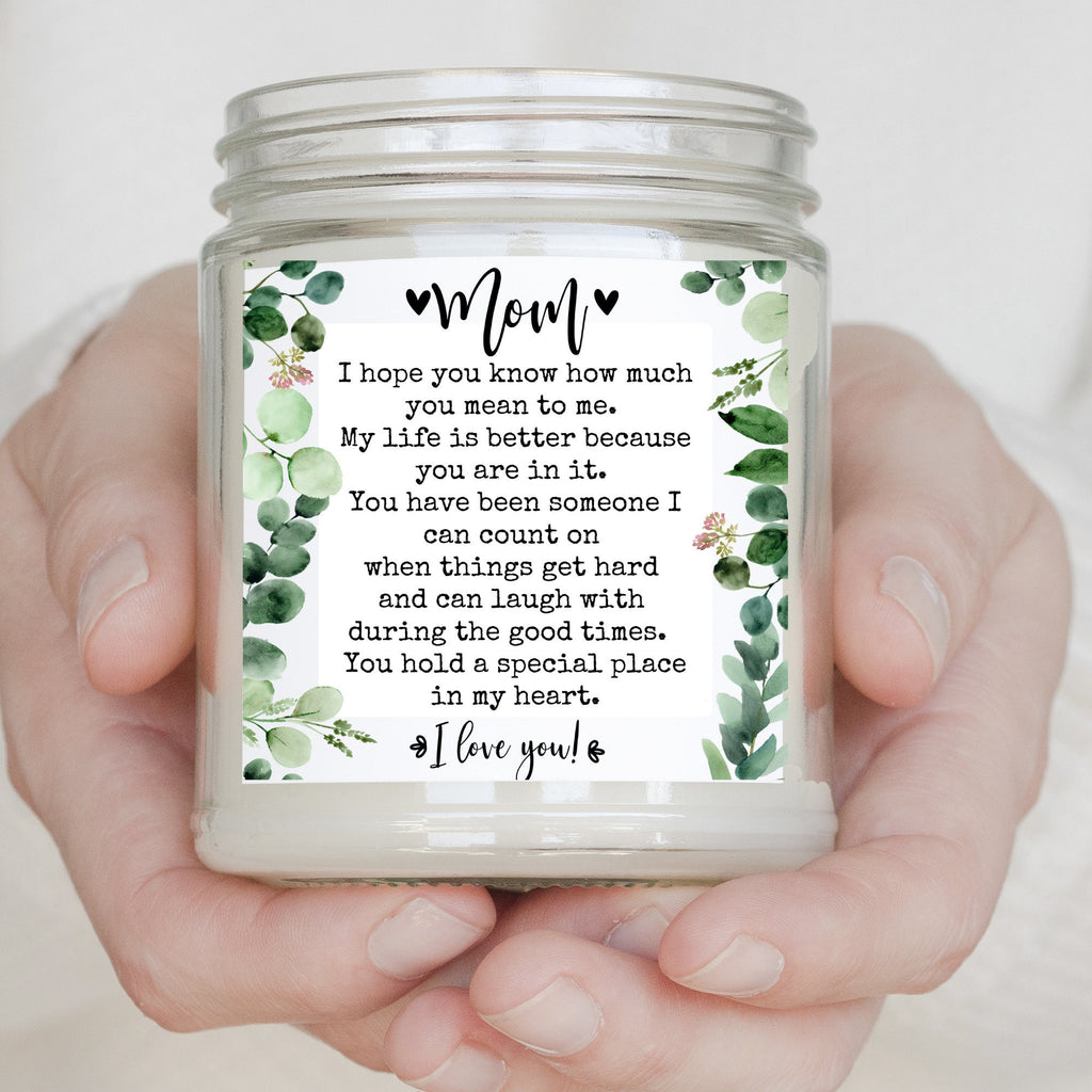 Gift for mom, Candle gift, Personalized candle, Soy candle, Handmade candle, Personalized gifts, small gift, Christmas gift for Mom, mom