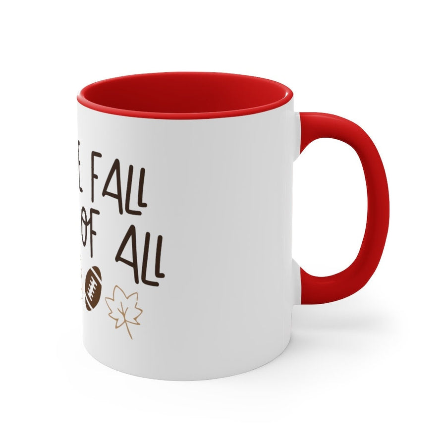 Coffee Mug, Fall Coffee Mug, Football Season, I love fall most of all, Fall gifts, Cute coffee mugs, small gift, Fall decor, Birthday