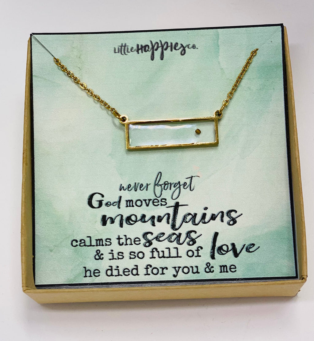 God moves mountains, real mustard seed, christian jewelry, sympathy gift, grief gift, miscarriage, gift for friend