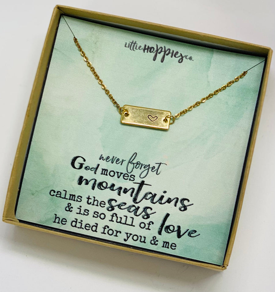 Heart Necklace, Encouragement gift, graduation gift, miscarriage gift, best friend gifts- sympathy gift, grief gift, friend gifts
