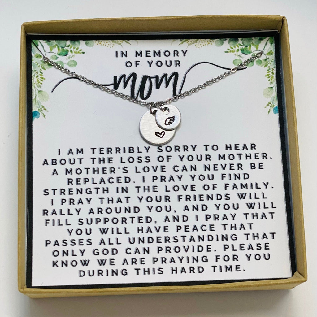 Loss of mom, Loss of mother gift, Loss of mother, Loss of mother jewelry, Loss of mother necklace, Grief gift, Sympathy gift, Keepsake gift