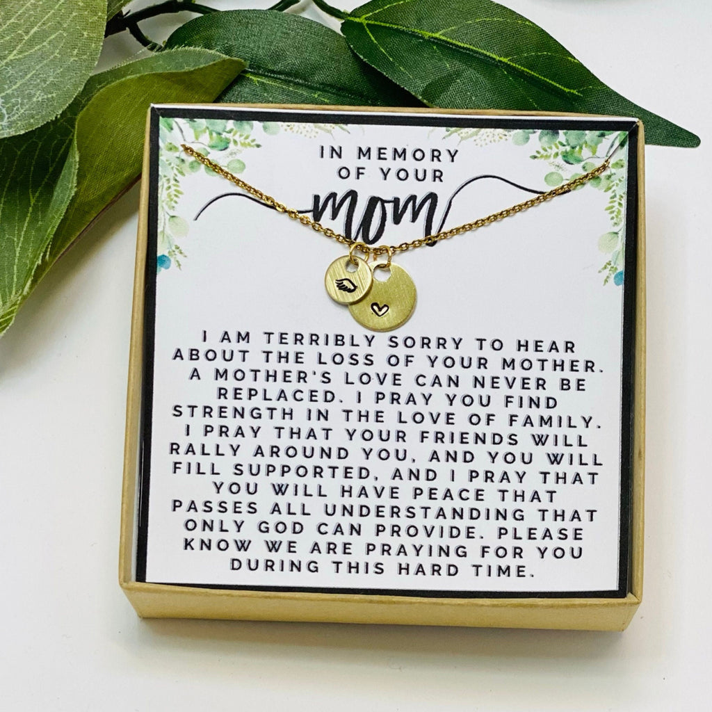 Loss of mom, Loss of mother gift, Loss of mother, Loss of mother jewelry, Loss of mother necklace, Grief gift, Sympathy gift, Keepsake gift