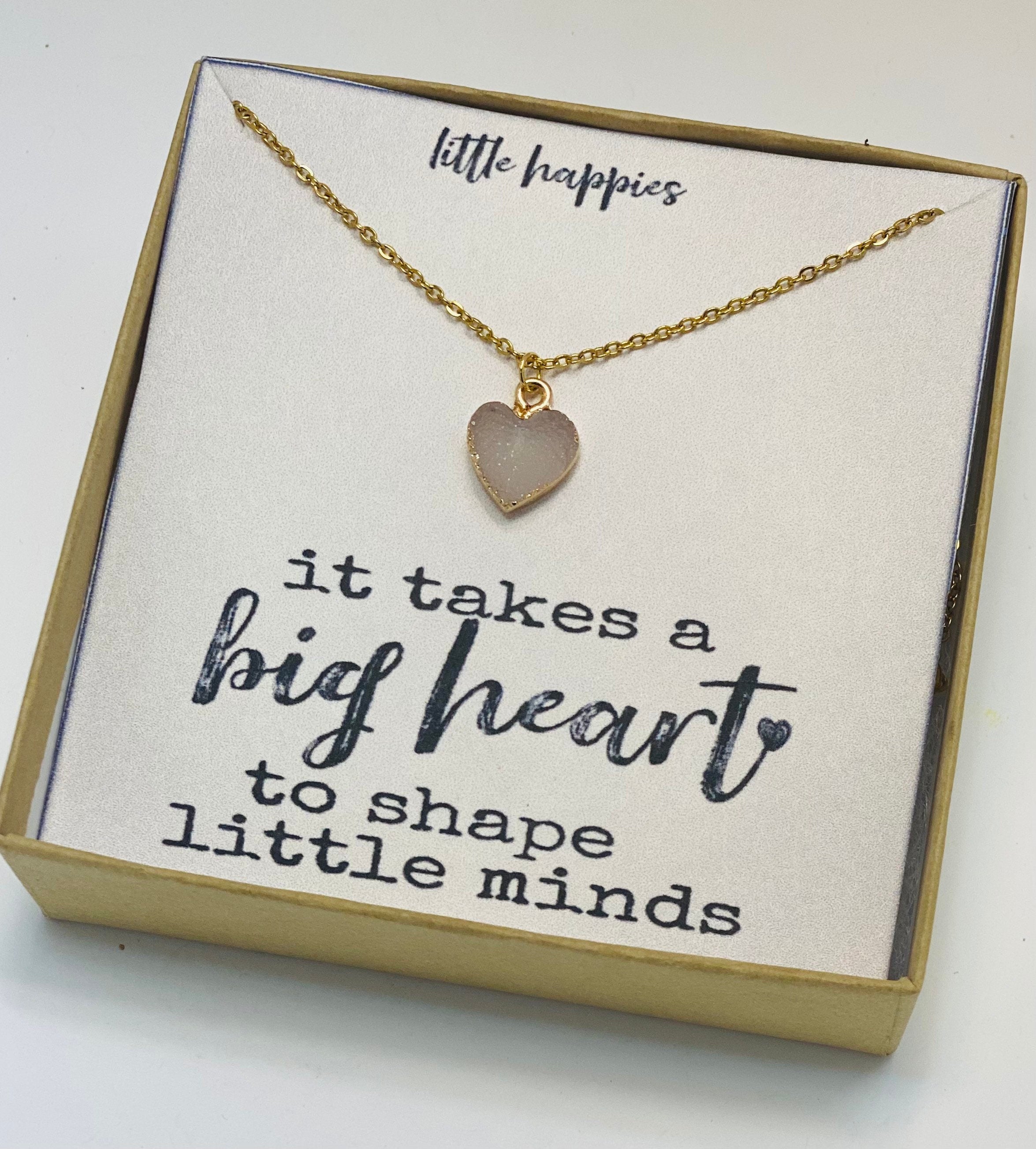 It takes a big heart to shape little minds, Thank you teacher, teacher gift, teacher appreciation, teacher, heart