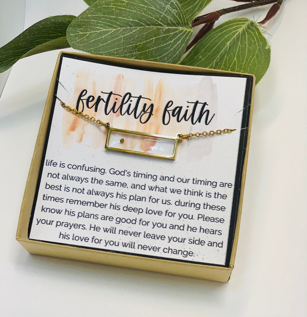 Infertility, Infertility gifts, IVF Support Gift, Miscarriage gift, IVF, Infertility Wish, Mustard Seed Necklace, Strength, Strength Jewelry