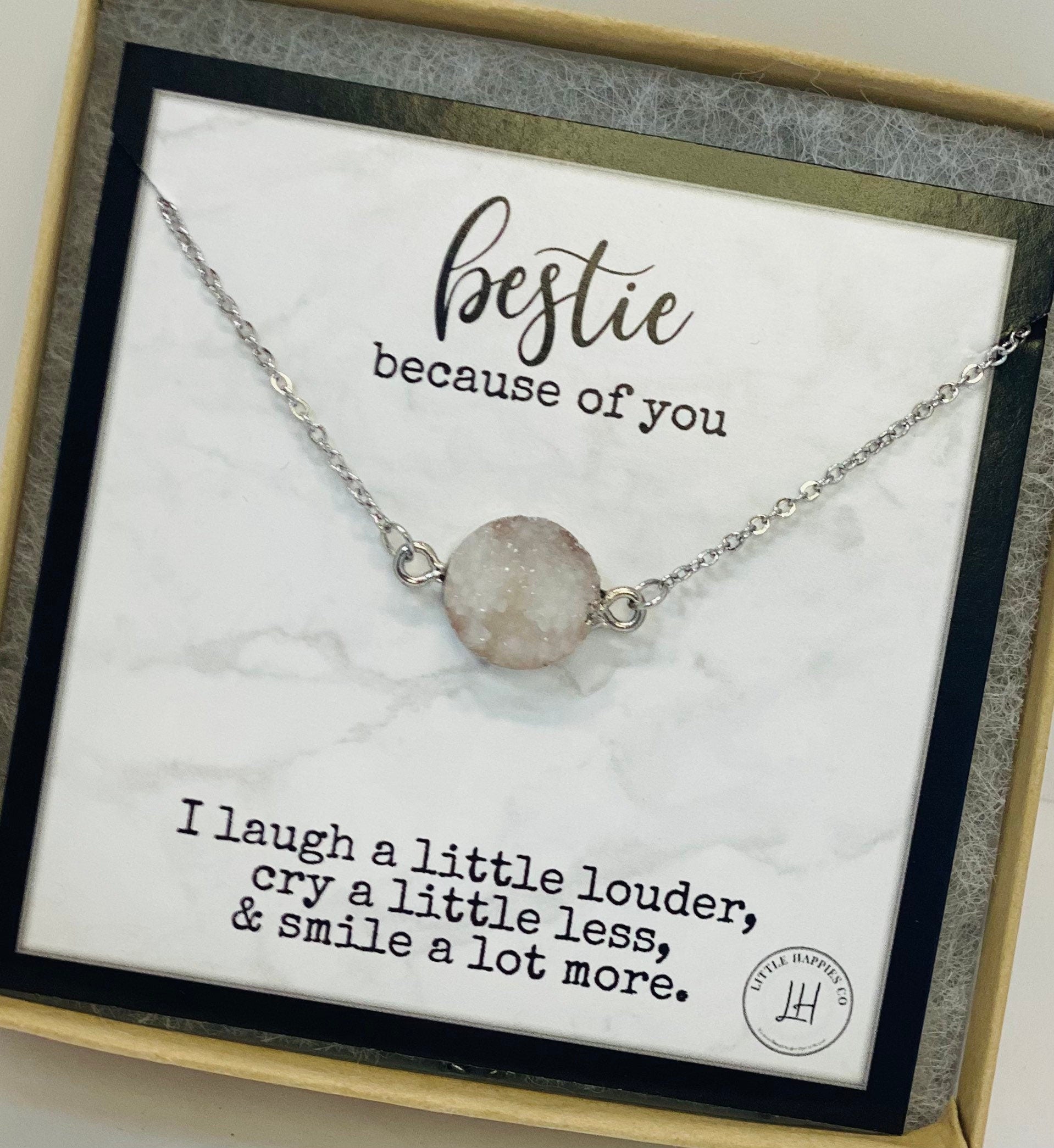 Gift for friends, friendship gift, friendship necklace, bestfriend Valentine gift, best friend gift, bestfriend necklace, bestie (02-001)