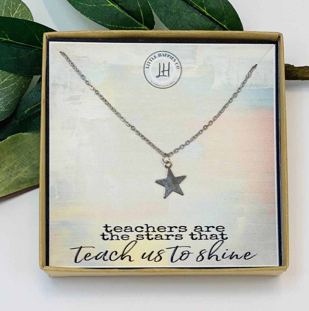 Teacher Gift, Gift for Teacher, Teacher Appreciation, Christmas Gift for Teacher, Teacher Quote, Inexpensive Gift, Teacher Necklace, Gifts
