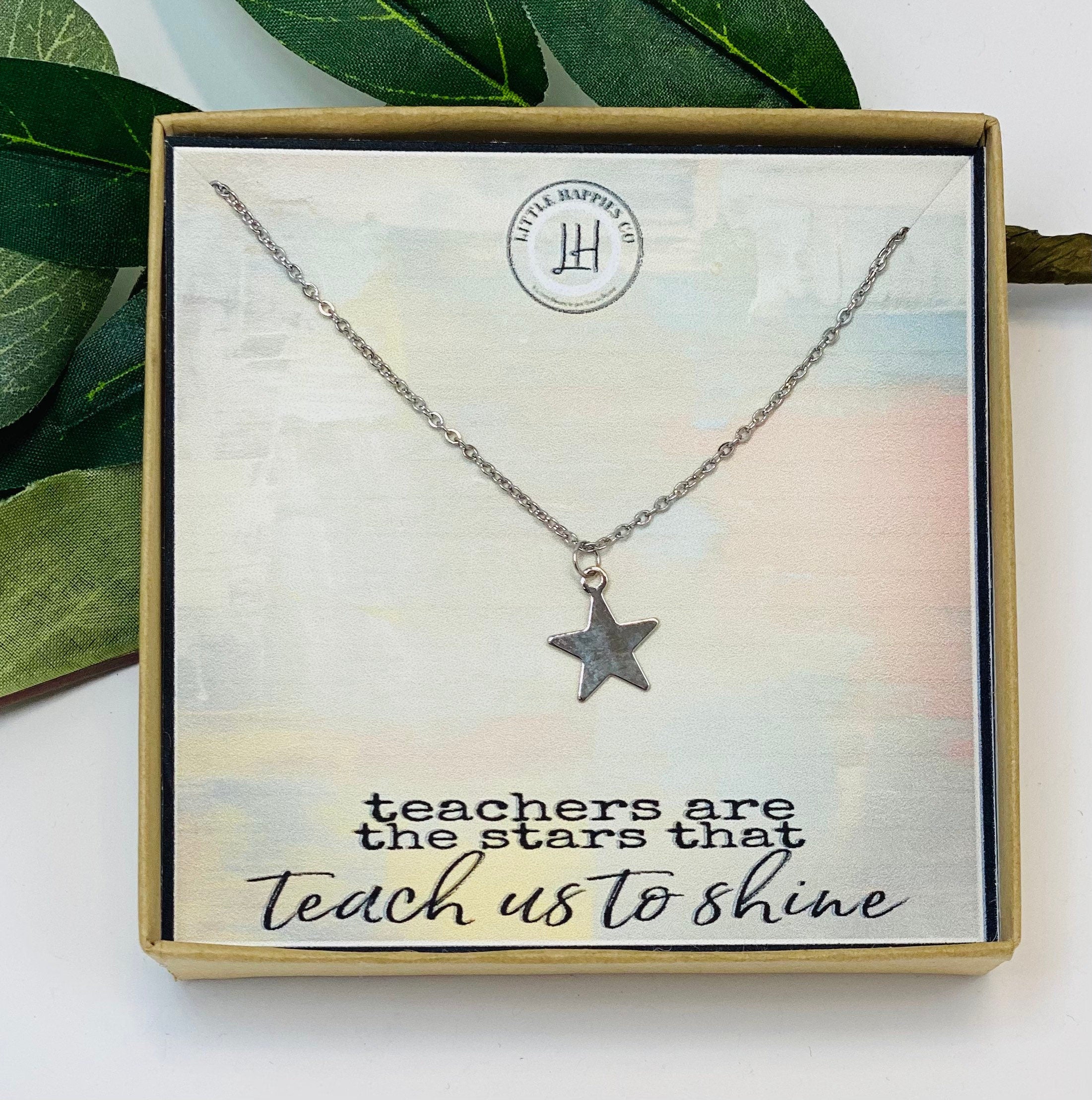 Teacher Gift, Gift for Teacher, Teacher Appreciation, Christmas Gift for Teacher, Teacher Quote, Inexpensive Gift, Teacher Necklace, Gifts
