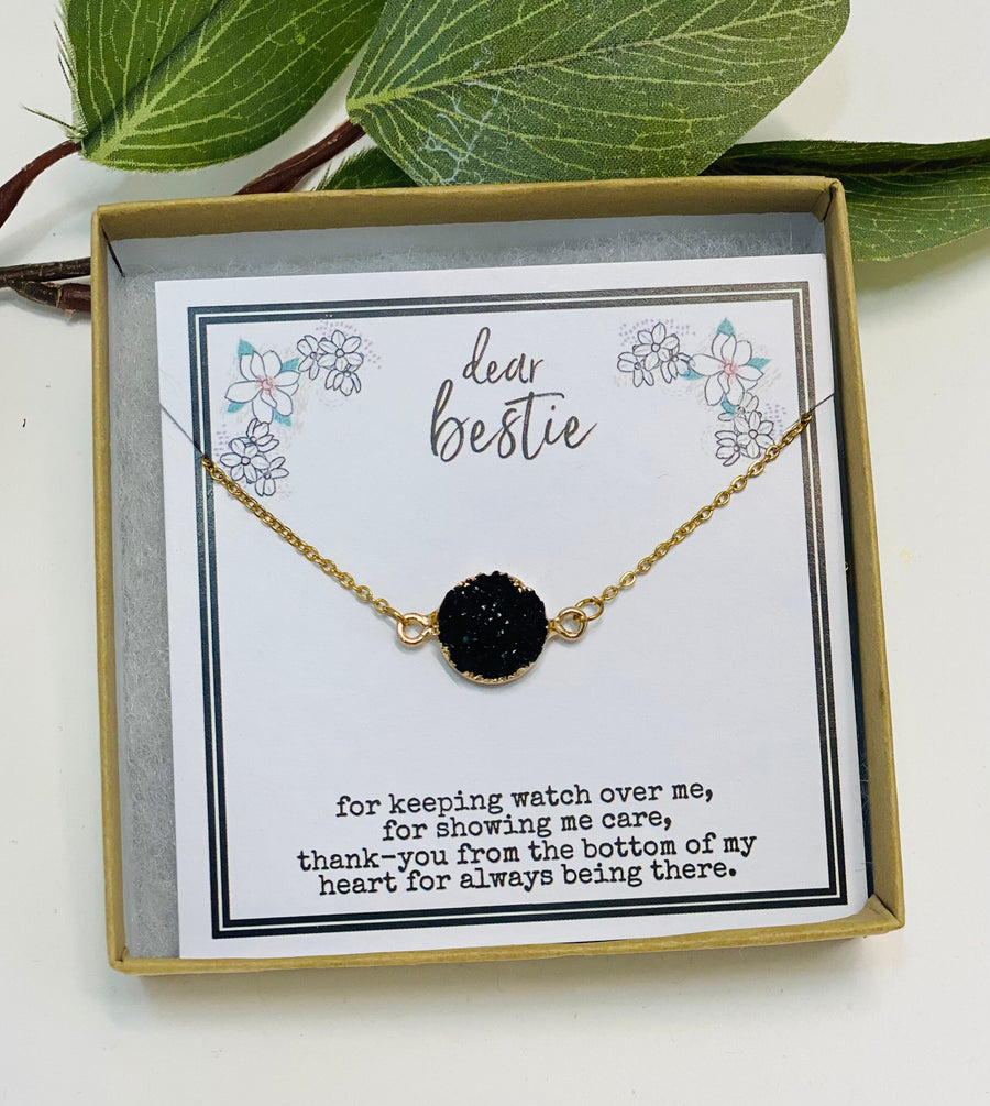 BFF Necklace, Christmas Gifs for Best Friend, Bestie Gifts, Friend Birthday Gift, Quotes, Best Friend Necklace, Inexpensive Gift, BFF Gifts