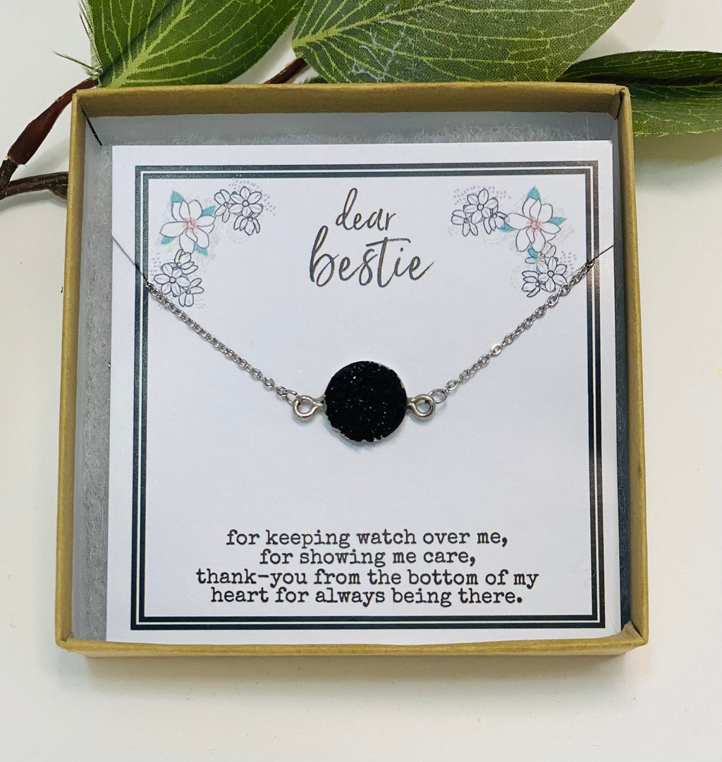 BFF Necklace, Christmas Gifs for Best Friend, Bestie Gifts, Friend Birthday Gift, Quotes, Best Friend Necklace, Inexpensive Gift, BFF Gifts