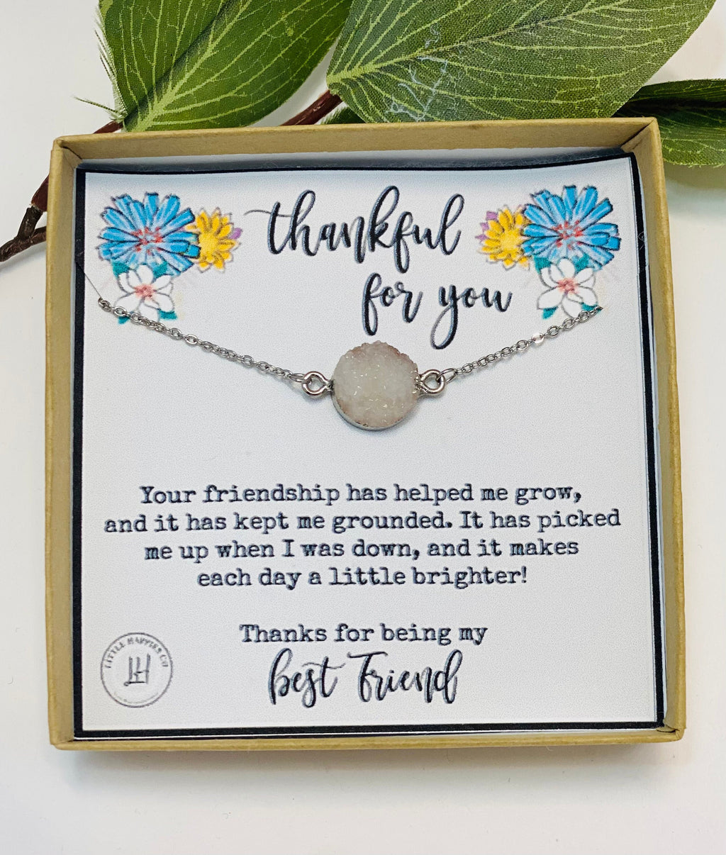 Thank you for being my best friend necklace, Miss best friend, Friendship necklace, Best friend necklace, Missing best friend, Bestie, BFF
