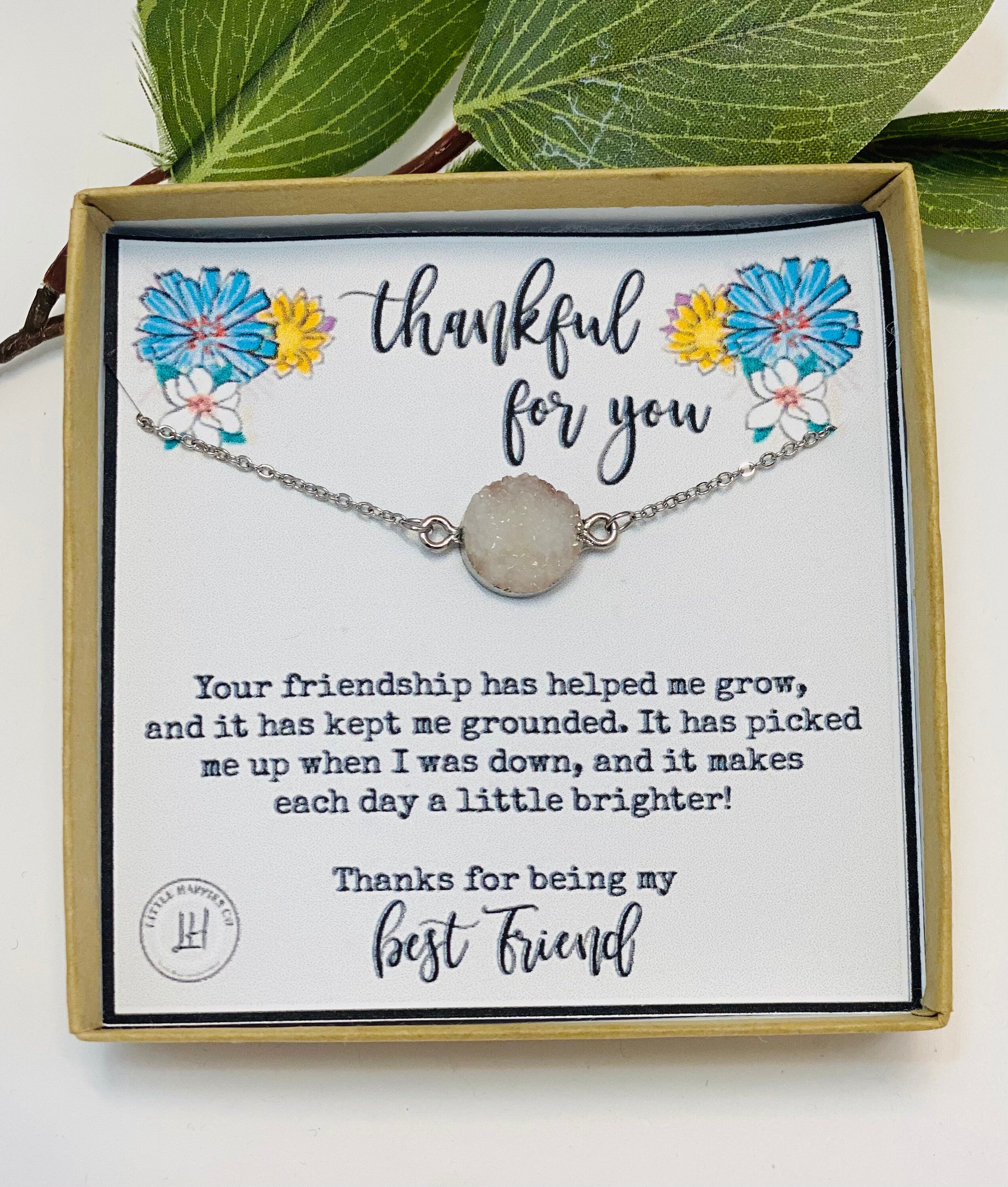 Thank you for being my best friend necklace, Miss best friend, Friendship necklace, Best friend necklace, Missing best friend, Bestie, BFF