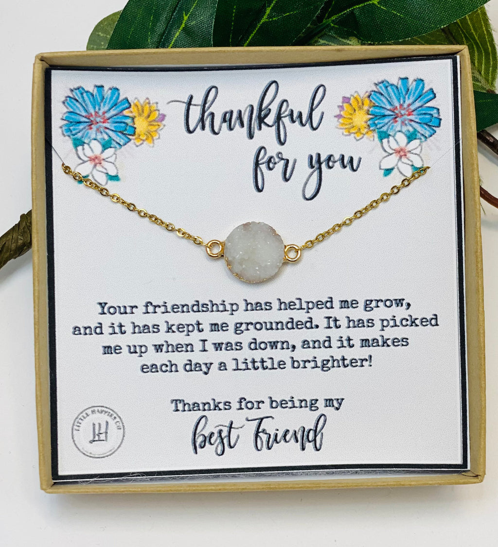 Thank you for being my best friend necklace, Miss best friend, Friendship necklace, Best friend necklace, Missing best friend, Bestie, BFF