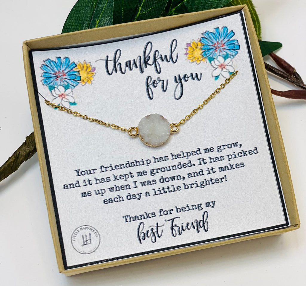 Thank you for being my best friend necklace, Miss best friend, Friendship necklace, Best friend necklace, Missing best friend, Bestie, BFF