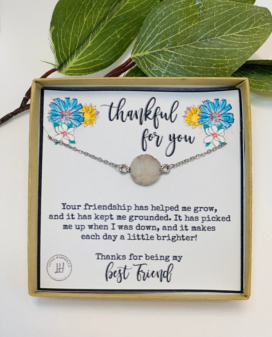 Thank you for being my best friend necklace, Miss best friend, Friendship necklace, Best friend necklace, Missing best friend, Bestie, BFF