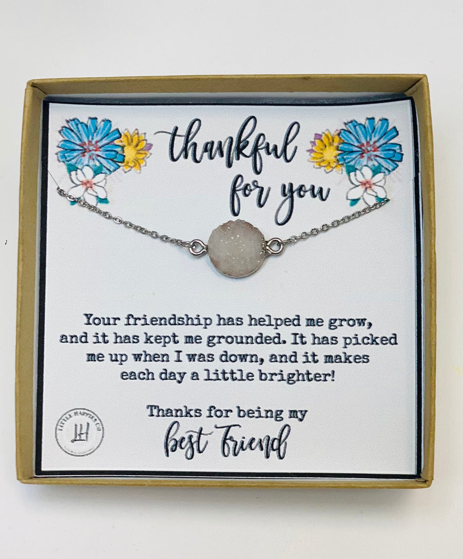 Thank you for being my best friend necklace, Miss best friend, Friendship necklace, Best friend necklace, Missing best friend, Bestie, BFF
