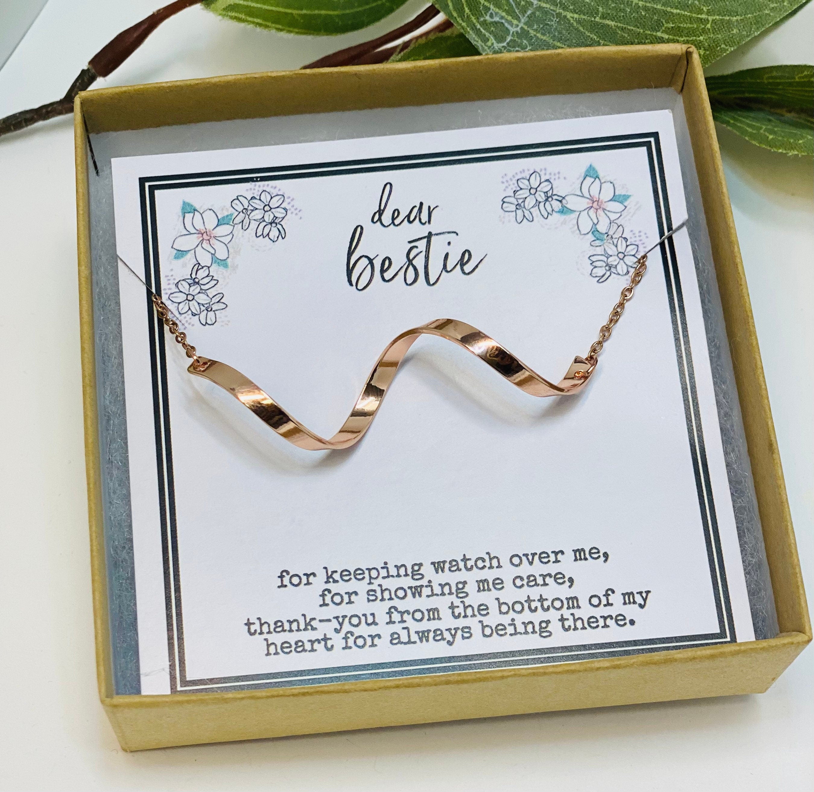 Christmas Gift for Friends, Best Friend Necklace, Quotes, Bestie, BFF Necklace, Birthday Gifts for Her, Personalized Gifts, Gift for Friend