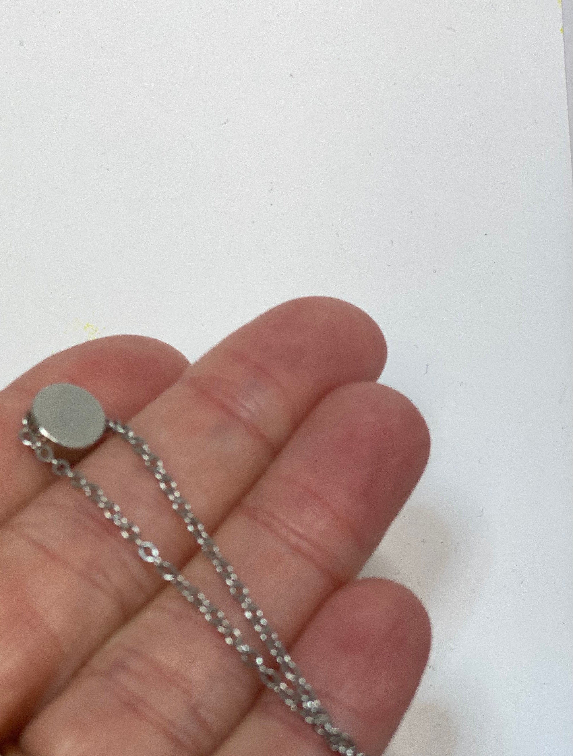 Bereavement Gift, Pet Sympathy Gift, Memorial Gift, Grief Gift, Remembrance Gift, Miscarriage Necklace, Disc Necklace, Condolence Gift, Send