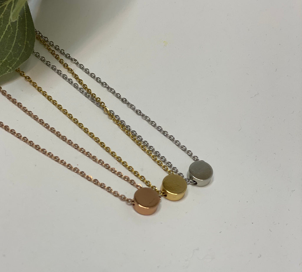 BFF Gifts, Quotes, Small Gifts for Women, Friend Birthday, Disc Necklace, Dainty Necklace, Layering Necklace, BFF Necklace, Best Friend Gift