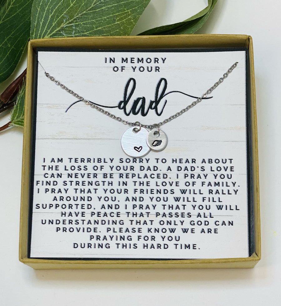 Loss of Father, Loss of Dad Gift, Loss of Dad, Loss of Dad Necklace, Loss of Dad Memorial Gift, Sympathy Gift Loss of Father, Bereavement