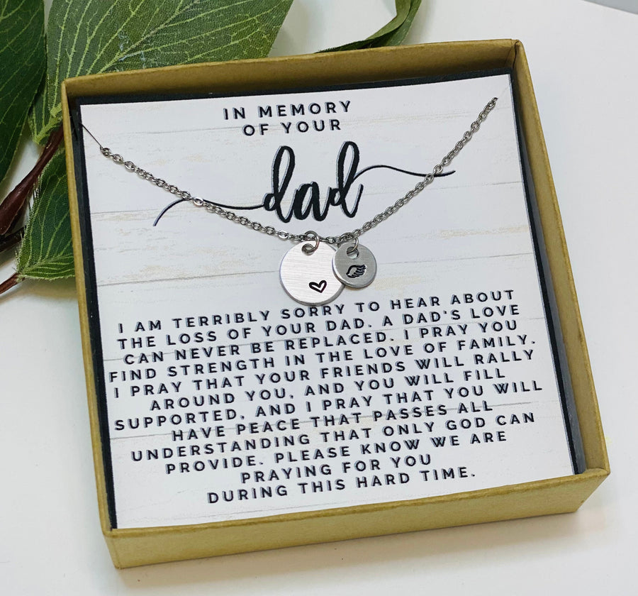 Loss of Father, Loss of Dad Gift, Loss of Dad, Loss of Dad Necklace, Loss of Dad Memorial Gift, Sympathy Gift Loss of Father, Bereavement
