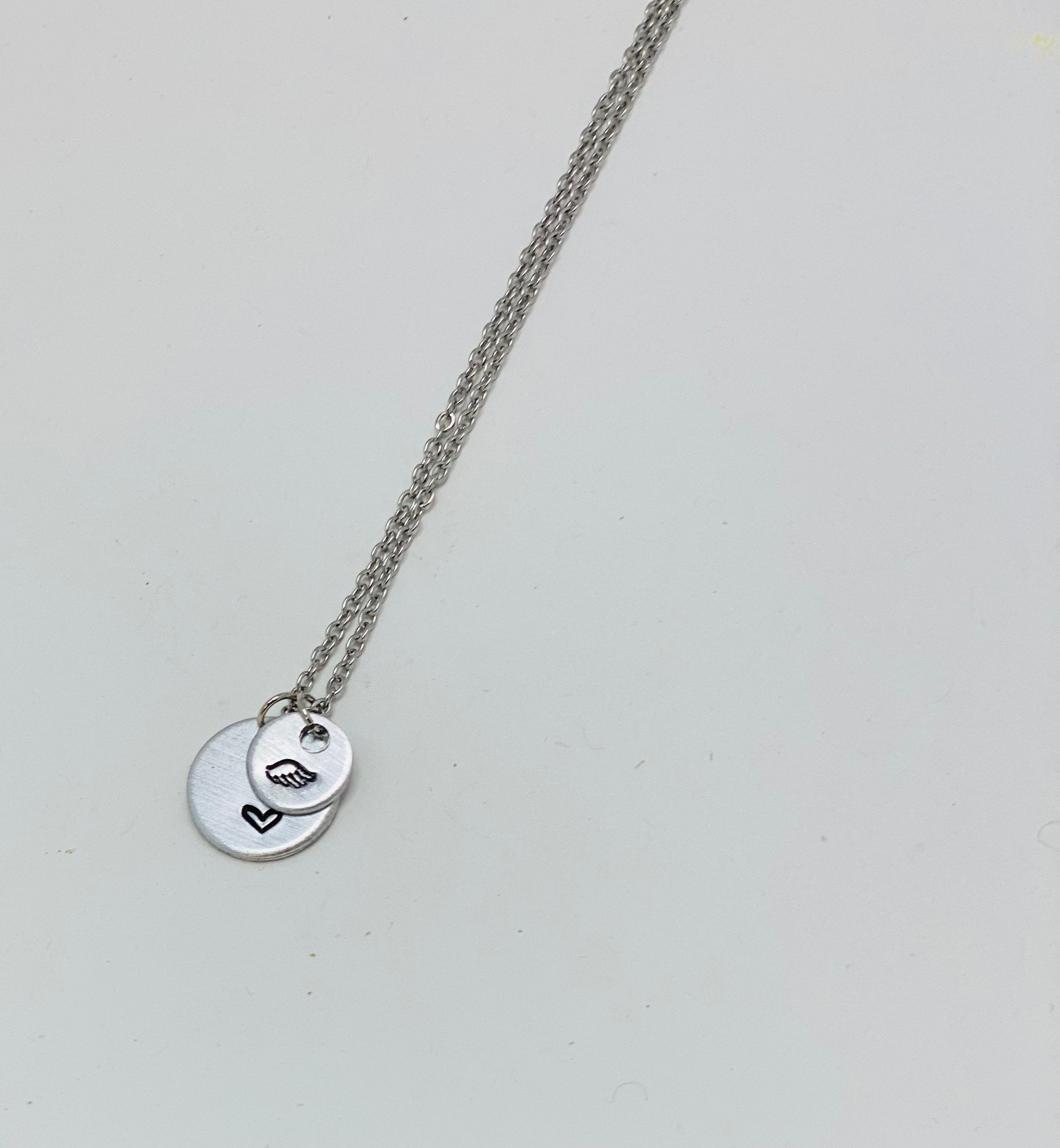 Angel Wing Necklace, Infant Loss Necklace, Miscarriage Gift, Miscarriage Gift Necklace, Sympathy Gift, Grief Gift, Memorial Gift, Loss